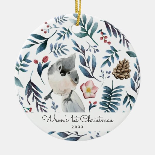 Baby Bird | Ornement de Noël personnalisé (Devant)