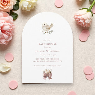 Baby Bird waterverf Minimale baby shower Kaart
