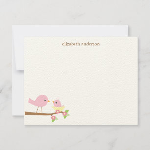 Baby Bird's Nest Baby shower Bedankt Notitiekaartje