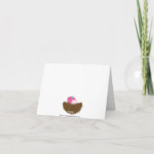Baby Birds Nest Merci Carte de note (Dos)