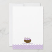 Baby Birds Nest Twins Baby Shower Invitations (Dos)