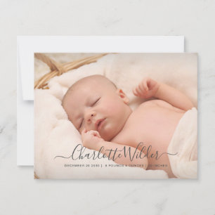 Baby Birth 2 Photos Faire-part