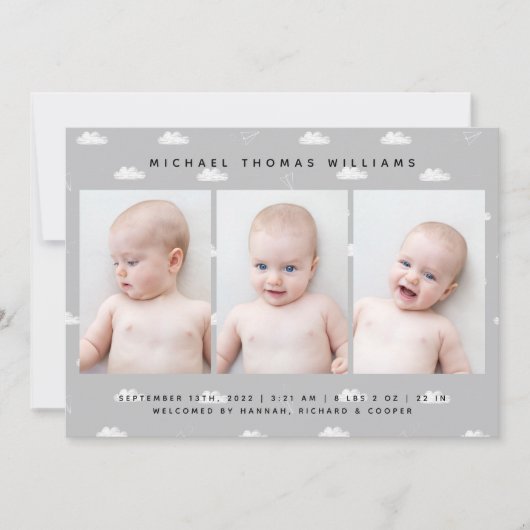 BABY BIRTH-AANKONDIGING (Voorkant)