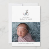 BABY BIRTH-AANKONDIGING | Waterverf Bunny Aankondiging (Voorkant)