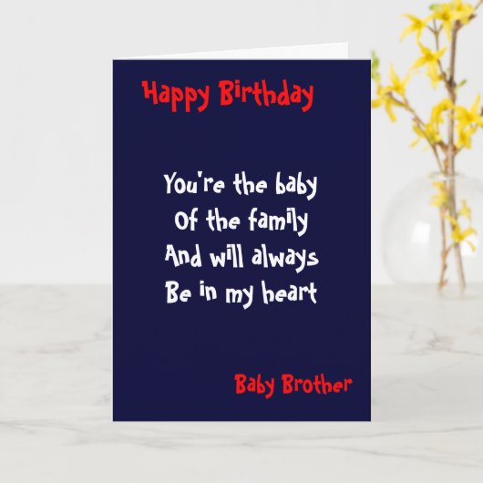 Baby Birthday Kaart (Gele Bloem)