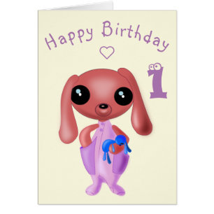 Baby Birthday Kaart Little Bunny - Petsonalized