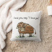 Baby bizon koe buffel Ik hou van je kussen (Deken)