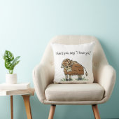 Baby bizon koe buffel Ik hou van je kussen (Stoel)