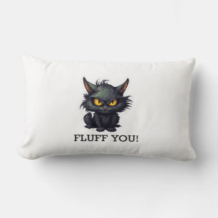 Baby Black Cat Design - Lumbaal Kussen 13" x 21"