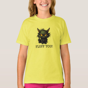 Baby Black Cat Design - T-Shirt de base pour fille