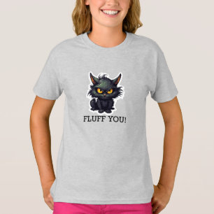 Baby Black Cat Design - T-Shirt de base pour fille