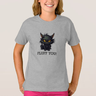 Baby Black Cat Design - T-shirt voor meisjes