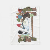 Baby Blanket Storybook Fairytale Fleece Deken (Voorkant)