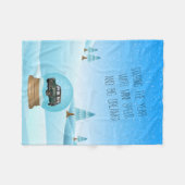 Baby blanket with Mini Cooper Fleece Deken (Voorkant (Horizontaal))