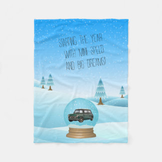 Baby blanket with Mini Cooper Fleece Deken