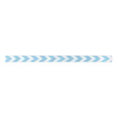 Baby Blauw en Wit Medium Verticaal Chevron Lint (Voorkant)