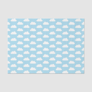 Baby blauw en witte wolk weefsel papier
