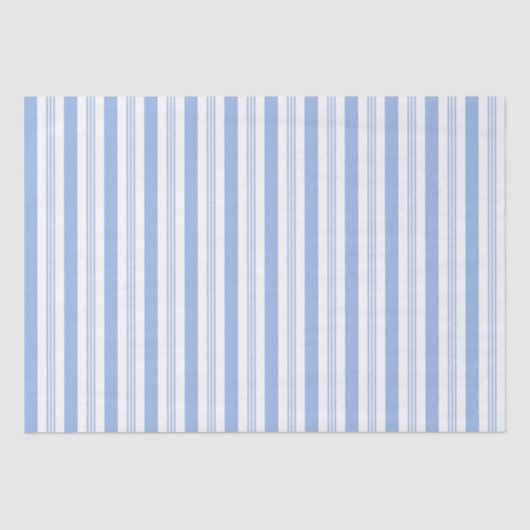 Baby blauw gestreept weefsel papier (Voorkant)