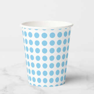 Baby Blauw op Witte Middelgrote Grootte Horiz. Pol Papieren Bekers