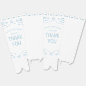 Baby blauw papel picado Bedankt Baby shower Bedankdoosjes (Ongevouwen)