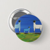 Baby blauw ronde button 5,7 cm (Voorkant /achterkant)