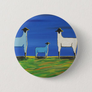 Baby blauw ronde button 5,7 cm