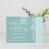 Baby blauwe cirkels; Aloha Kaart (Staand voorkant)