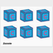 Baby Block Stickers - letter "C" (Vel)