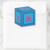 Baby Block Stickers - letter "M" (Tas)