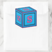 Baby Block Stickers - letter "S" (Tas)