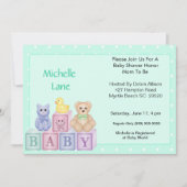 Baby Blocks Shower Invitation (Devant)