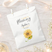 Baby bloeit zonnebloemputs bedankzakje (Geknipt)