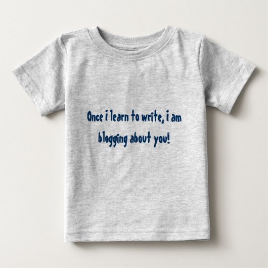 Baby Blogger Short hoeve Tee Shirt (Voorkant)