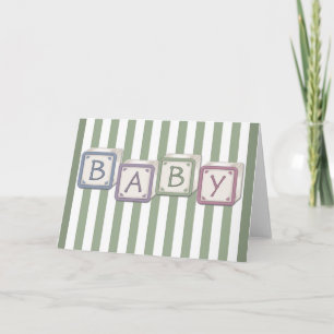 Baby Blokken Groen Kaart