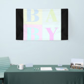 Baby blokletters spandoek (Beurs)