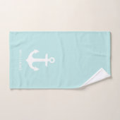 Baby Blue Anchors Nautical Bad Handdoek (Handdoek)