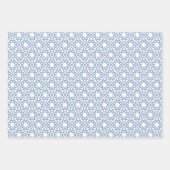Baby Blue Arabesque Patroonontwerp Inpakpapier Vel (Voorkant)
