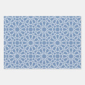 Baby Blue Arabesque Pattern Gift Wrapping Paper (Voorkant 2)