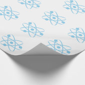 Baby Blue Atom Cadeaupapier (Hoek)