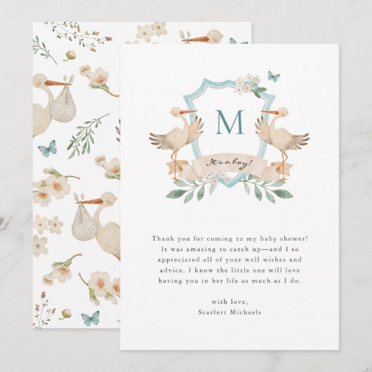 Baby Blue Bedankt voor je creditcard (Voorkant / Achterkant)