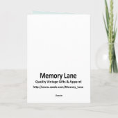 Baby Blue Bird Kaart (Achterkant)