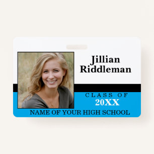 Baby Blue, Black en White - Fotobewerking Badge