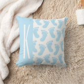 Baby Blue, Boy Baby Feet Kussen (Deken)