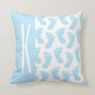 Baby Blue, Boy Baby Feet Kussen