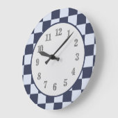 Baby Blue Boy Geometric Square Pattern Quilt Grote Klok (Hoek)