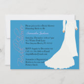 Baby Blue Bride Vrijgezellenfeest Uitnodigen Kaart (Voorkant)