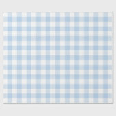 Baby Blue Buffalo Check Cadeaupapier (Vlak)