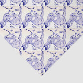 Baby Blue Bunny Rabbit Gift Wrap Tissuepapier (Detail)