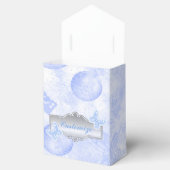 Baby Blue Butterflies en ballonnen voor de doos Bedankdoosjes (Geopend)