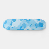Baby Blue Camo; Camouflage Skateboard (Horizontaal)
